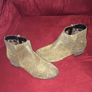 Steve Madden Girls Gold Lurex Boot